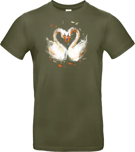 Swans in love