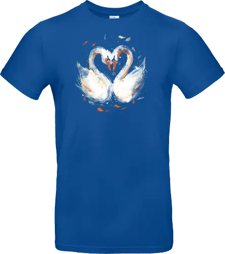 Swans in love
