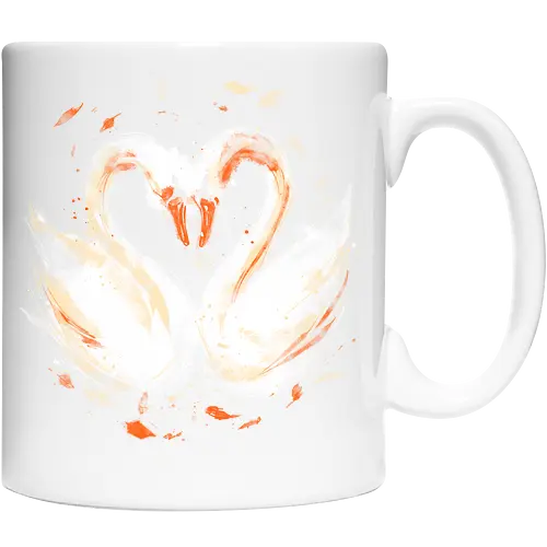 Swans in love