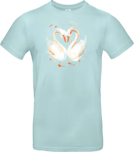 Swans in love