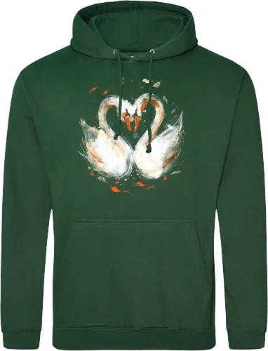 Swans in love