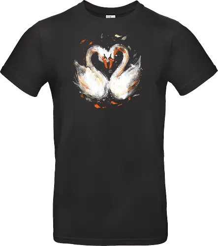 Swans in love