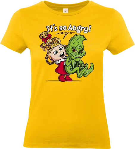 It's So Angry! - grinch, the-grinch, xmas, christmas, movies, funny, mashup, despicable-me, agnes - Standard T-Shirt (Frauen)