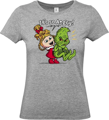 It's So Angry! - grinch, the-grinch, xmas, christmas, movies, funny, mashup, despicable-me, agnes - Standard T-Shirt (Frauen)