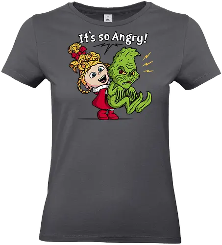It's So Angry! - grinch, the-grinch, xmas, christmas, movies, funny, mashup, despicable-me, agnes - Standard T-Shirt (Frauen)