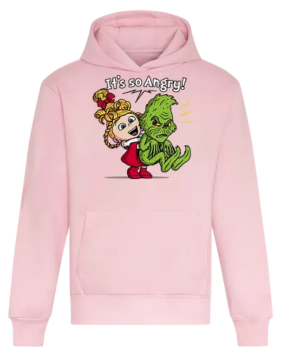 It's So Angry! - grinch, the-grinch, xmas, christmas, movies, funny, mashup, despicable-me, agnes - Heavyweight Hoodie