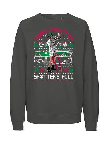 Cousin Eddie Christmas Vacation - Christmas, sweater, lampoons, national, vacation, holiday, chevy, 80s, cousin Eddie, full, rv, funny, clark, Christmas vacation - Fairtrade Sweatshirt