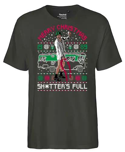 Cousin Eddie Christmas Vacation - Christmas, sweater, lampoons, national, vacation, holiday, chevy, 80s, cousin Eddie, full, rv, funny, clark, Christmas vacation - Fairtrade T-Shirt
