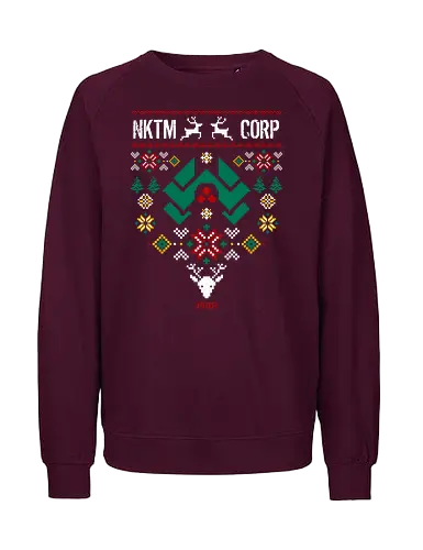 ugly nakatomi series - ugly christmas, christmas, xmas, nakatomi, plaza, christmas party, logo, diehard, winter, snow, pixel, vintage, classic, retro - Fairtrade Sweatshirt