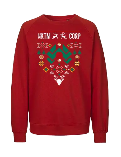 ugly nakatomi series - ugly christmas, christmas, xmas, nakatomi, plaza, christmas party, logo, diehard, winter, snow, pixel, vintage, classic, retro - Fairtrade Sweatshirt