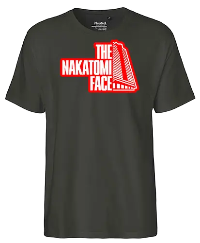 red face - ugly christmas, christmas, xmas, nakatomi, plaza, christmas party, logo, diehard, winter, snow, pixel, vintage, classic, retro - Fairtrade T-Shirt
