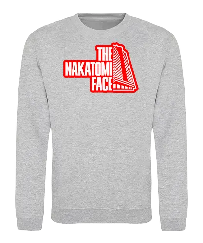 red face - ugly christmas, christmas, xmas, nakatomi, plaza, christmas party, logo, diehard, winter, snow, pixel, vintage, classic, retro - Sweatshirt
