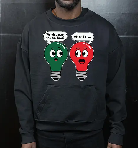 Working over the holidaus? Off and on..