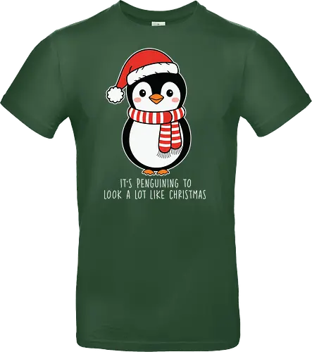 Its penguining to look alot like Christmas