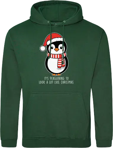 Its penguining to look alot like Christmas