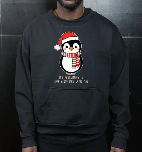 Its penguining to look alot like Christmas