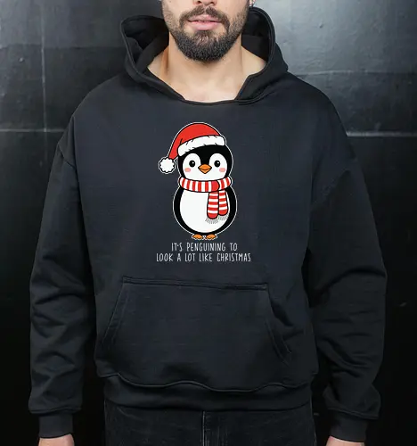 Its penguining to look alot like Christmas