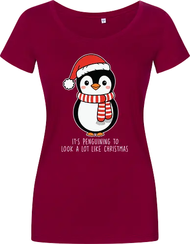 Its penguining to look alot like Christmas