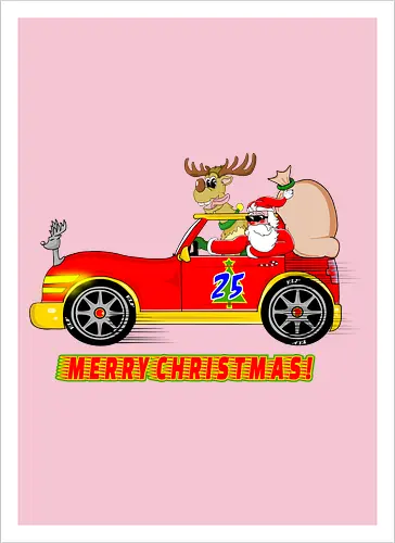 Merry Christmas Santa's Car