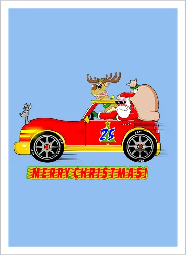 Merry Christmas Santa's Car