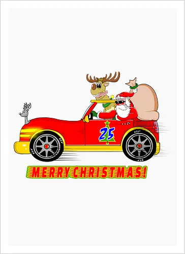 Merry Christmas Santa's Car