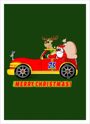 Merry Christmas Santa's Car