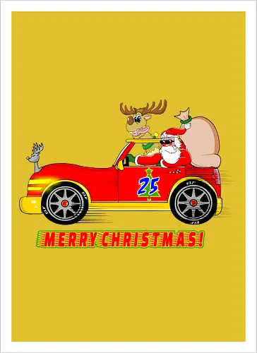 Merry Christmas Santa's Car