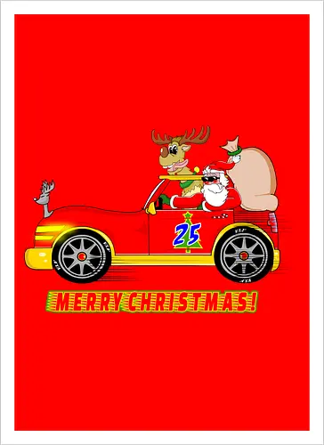 Merry Christmas Santa's Car