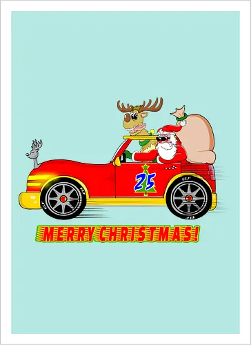 Merry Christmas Santa's Car