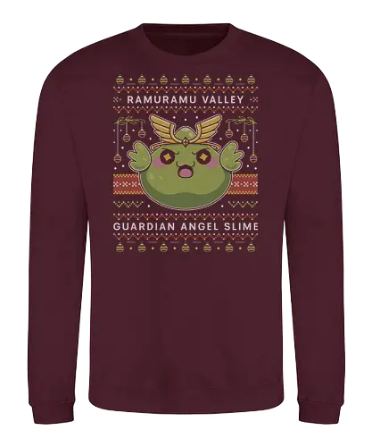 Ramuramu Valley Ugly Sweater - maplestory, christmas, xmas, ugly christmas sweater, pink bean, maplestory 2, maple story, slime, yeti, mushroom, kawaii, anime, chibi, nostalgia, video game, gaming, gamer, zakum helm - Sweatshirt