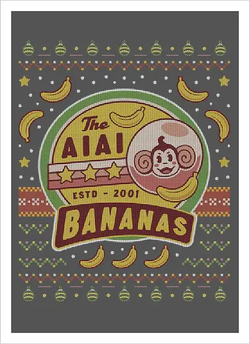 Aiai Bananas Ugly Sweater