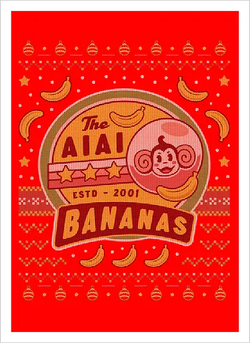 Aiai Bananas Ugly Sweater