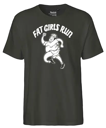 Fat Boys Run - Fat Girls Run - laufen, running, fett, fatboysrun - Fairtrade T-Shirt