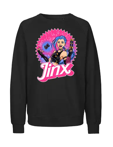 the madness witch  - Gaming, game, cool, cartoon, shooter, crazy, madness, love, populer, Puppet, girl, woman, lol - Fairtrade Sweatshirt