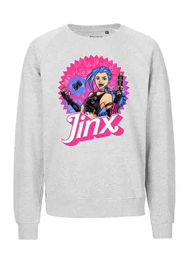 the madness witch  - Gaming, game, cool, cartoon, shooter, crazy, madness, love, populer, Puppet, girl, woman, lol - Fairtrade Sweatshirt