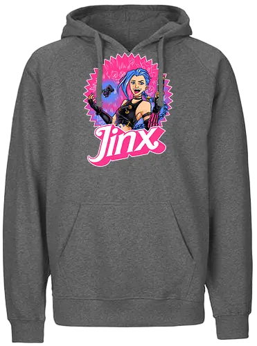 the madness witch  - Gaming, game, cool, cartoon, shooter, crazy, madness, love, populer, Puppet, girl, woman, lol - Fairtrade Hoodie