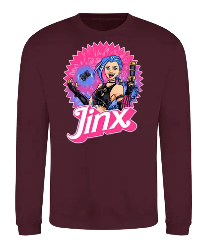 the madness witch  - Gaming, game, cool, cartoon, shooter, crazy, madness, love, populer, Puppet, girl, woman, lol - Sweatshirt