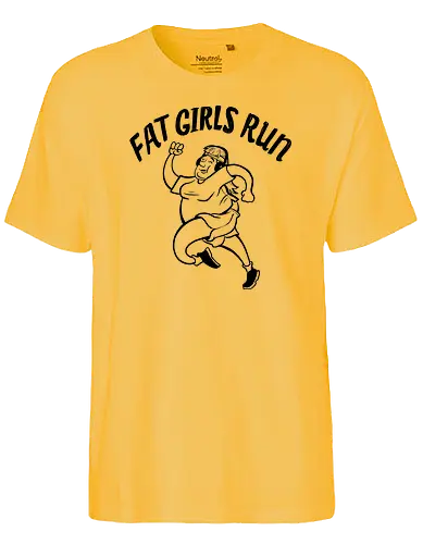 Fat Boys Run - Fat Girls Run - laufen, running, fett, fatboysrun - Fairtrade T-Shirt