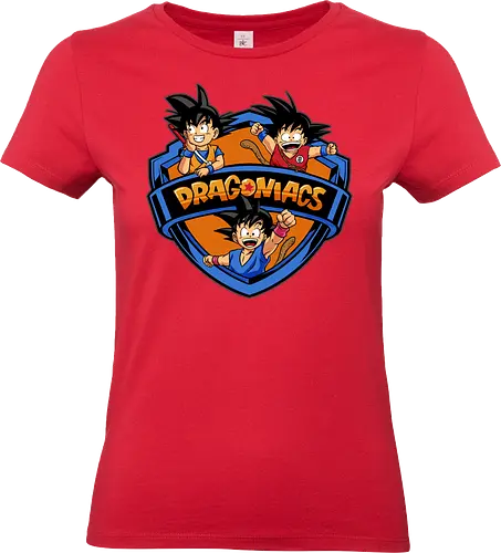 dragoniacs  - anime, manga, songoku, Dragon, maniacs, parody, cool, kids, hero, saiyan, supersaiyan - Standard T-Shirt (Frauen)