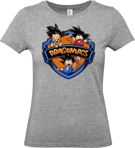 dragoniacs  - anime, manga, songoku, Dragon, maniacs, parody, cool, kids, hero, saiyan, supersaiyan - Standard T-Shirt (Frauen)