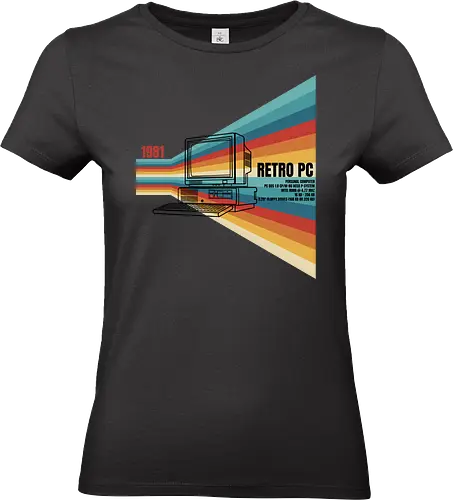 Retro PC - retro, vintage, pc, computer, 80s - Standard T-Shirt (Frauen)