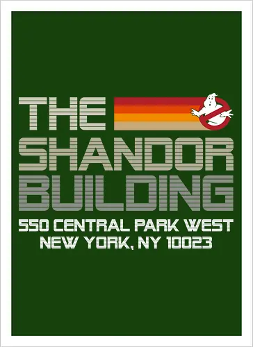 The Shandor Building - retro, vintage, retro movies, Ghost - Kunstdruck