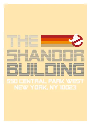 The Shandor Building - retro, vintage, retro movies, Ghost - Kunstdruck