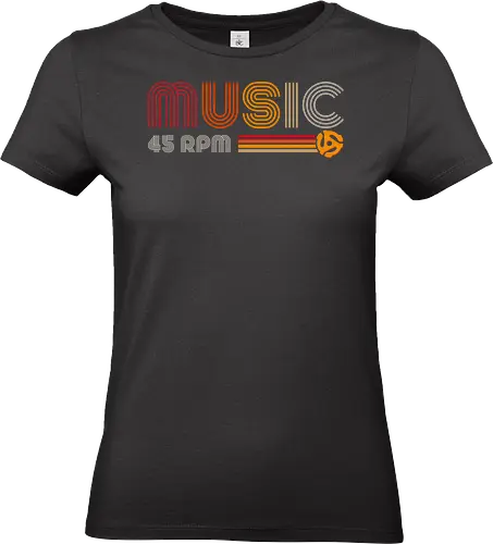 45 RPM Music - retro, vintage, music - Standard T-Shirt (Frauen)
