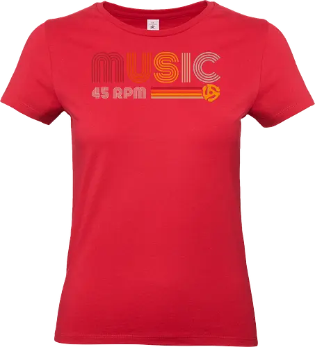 45 RPM Music - retro, vintage, music - Standard T-Shirt (Frauen)