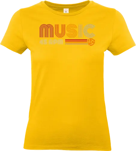 45 RPM Music - retro, vintage, music - Standard T-Shirt (Frauen)