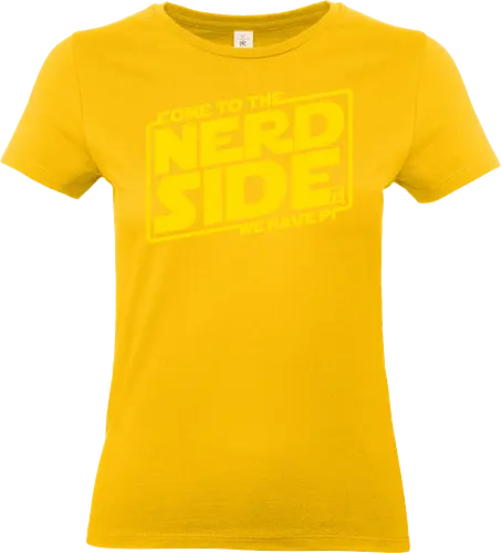 Come to the Nerd Side - retro, vintage, at at, galaxy, stars, movies - Standard T-Shirt (Frauen)