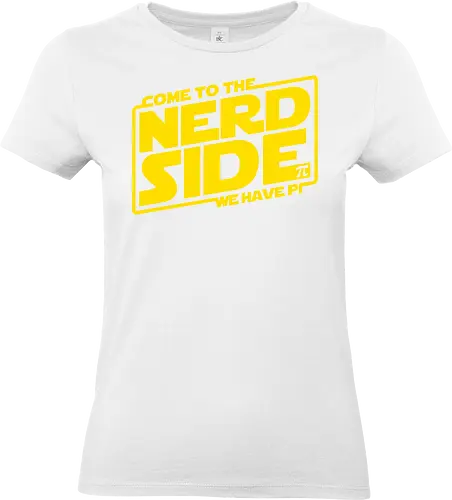 Come to the Nerd Side - retro, vintage, at at, galaxy, stars, movies - Standard T-Shirt (Frauen)