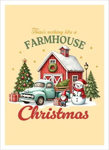 There's nothing like a farmhouse christmas