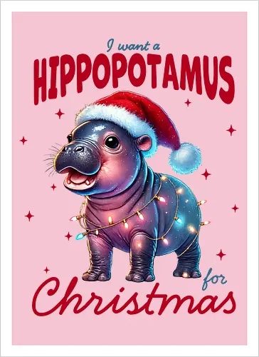 I want a hippopotamus for Christmas